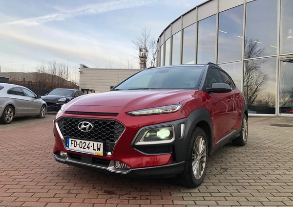 Hyundai Kona cena 75900 przebieg: 93000, rok produkcji 2019 z Pabianice małe 56